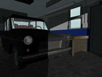 Garage morning light